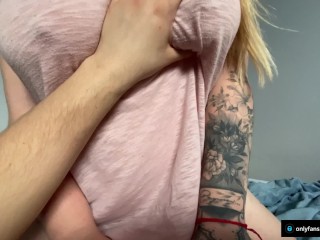 Step Brother Watch Porn with Step Sister and her into Fucking