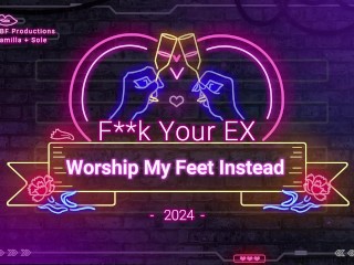 Forget about your ex girlfriend - you can worship my feet instead! (Housemate role play improvised)