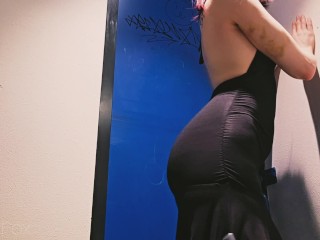Without Underwear Looking for New Dress