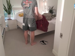 Sneaky Step Sis Swaps with my Tantaly Sex Doll behind my back