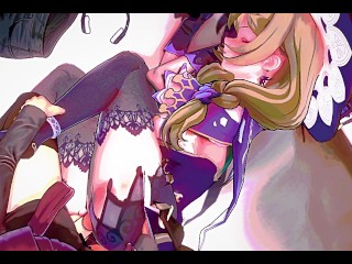 Genshin Impact x Doki Doki Literature Club! - Lisa and Monika are waiting for you together