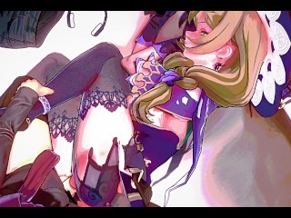 Genshin Impact x Doki Doki Literature Club! - Lisa and Monika are waiting for you together