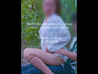 Thai risahub, Having sex with my girlfriend in the woods outdoors, พาแฟนสาวไปเย็ดในป่าเอ้าดอร์ เสียง