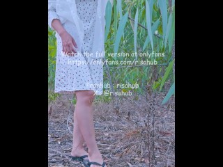 Thai risahub, Having sex with my girlfriend in the woods outdoors, พาแฟนสาวไปเย็ดในป่าเอ้าดอร์ เสียง