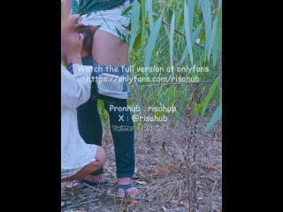 Thai risahub, Having sex with my girlfriend in the woods outdoors, พาแฟนสาวไปเย็ดในป่าเอ้าดอร์ เสียง