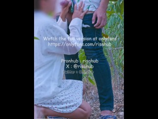 Thai risahub, Having sex with my girlfriend in the woods outdoors, พาแฟนสาวไปเย็ดในป่าเอ้าดอร์ เสียง