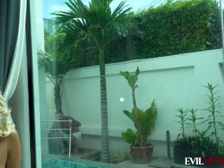Caught Peeping On My Hot Neighbors Next Door - EVIL EROTIC