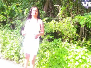 SEX OUTSIDE ON PUBLIC BIKE TRAIL PARK TREES WOODS JUNGLE