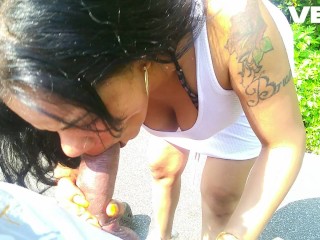 SEX OUTSIDE ON PUBLIC BIKE TRAIL PARK TREES WOODS JUNGLE