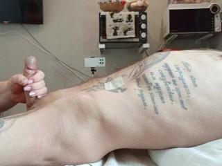 Stepmom gives deep throat blowjob and swallows thick cum