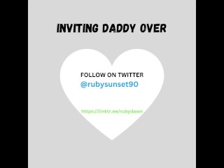 Home alone, pussy out, ass plugged, waiting for daddy's cock