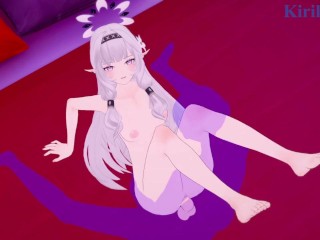 Akeboshi Himari and I have intense sex in a love hotel. - Blue Archive Hentai