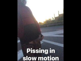 #pissing #outdor in #slowmotion , like it?