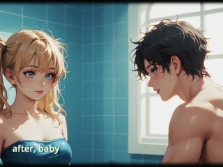 Step Sister Seduces Step Brother In Bathroom (visual novel) part2