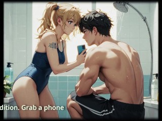 Step Sister Seduces Step Brother In Bathroom (visual novel) part2