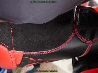 slave cleans my fox boots while sitting on my bike