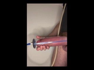 Big cock penis pump 23 cm fetish