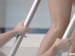 Asian Babe Polly Pons Couldnt Resist From Pool Boy Huge Dick