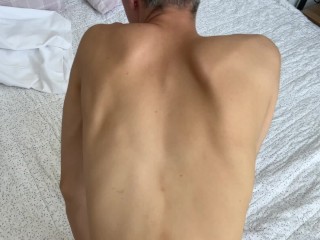 The guy stuck his dick in the football player's mouth and fucked him in the ass