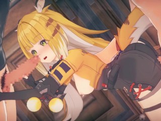 【ゼンレスゾーンゼロ】チーフーフー(橘福福)がたくさんの男達と集団セックスする3Dエロアニメ動画。(ゼンゼロ ちーふーふー1。ZZZ Ju Fufu gangbang.橘福福群交)