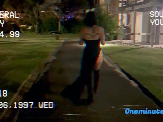 Finally got to wear my favorite dress on date night! PUBLIC FLASHING!