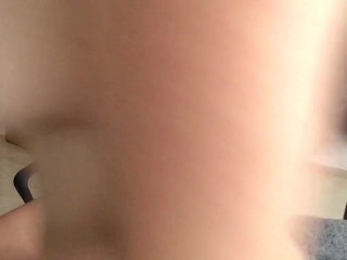 I ask my girlfriend to lick my pussy in the living room of my house.