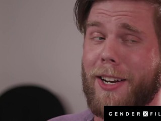 ''I Want to Suck Her Cock With You'' - Trans Hottie Smashed By Hot Couple - Avery Lust - GenderXFilm