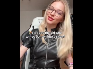 👫:are you the girl who turned our son into a sissy?