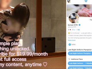 「ここトイレだよ…？」制服少女、個室でオジサンのを咥えさせられて…｜素人 個撮  ハメ撮り 裏垢女子 制服 NTR 寝取られ