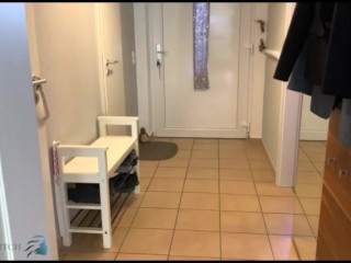 sexy business woman in leather skirt, stockings and high heels sex meeting with boss