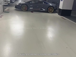 Luxury whore gets fucked by her client against the hood of his Lamborghini