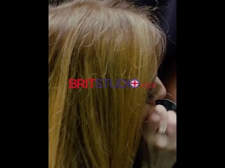 Hot British Nurse Drops Down To Her Knees At The Gloryhole