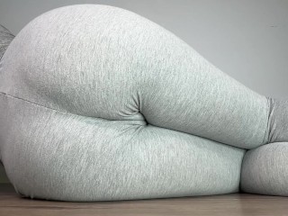 Grey Leggings Multiple Pee Stain Due to All Day Rewetting