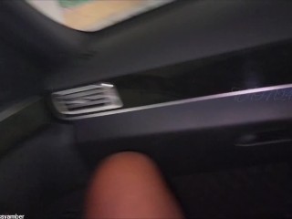 UBER DRIVER Saw Me Flash My PUSSY - I Asked Him to Rub My CLIT and Make Me CUM