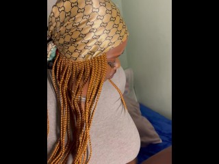 SENSUAL EBONY CREAMS FROM A BIG DILDO &FINGER FUCKING