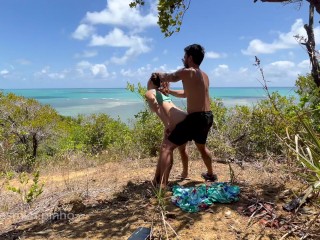 Fui flagrada transando - Anal a beira mar - Boquete em público - Compilado amador