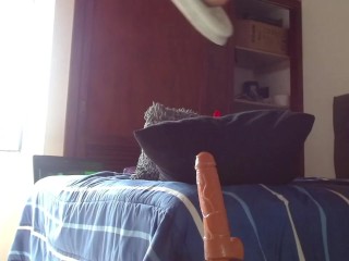 Rosando and putting giant dildo in a beautiful Latin ass