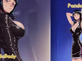 One Piece Hentai - Nico Robin Classic Black suit is the best supper big tits