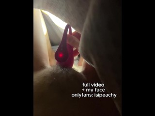 Masturbating Under The Sheets With My Toy Until I Moan Like A Slut