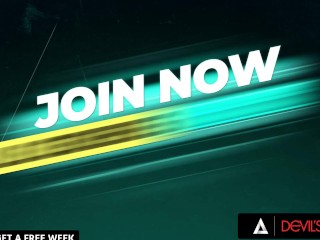 DEVILS FILM - Naughty Babysitter Scarlett Alexis Gets Her Ass Fucked During Her Shift