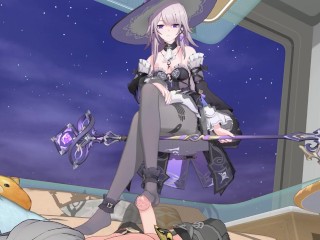 Honkai: Star Rail – The Herta Footjob & Missionary Sex | Intense Moans | 3D Hentai Animation