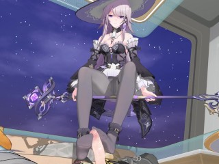 Honkai: Star Rail – The Herta Footjob & Missionary Sex | Intense Moans | 3D Hentai Animation