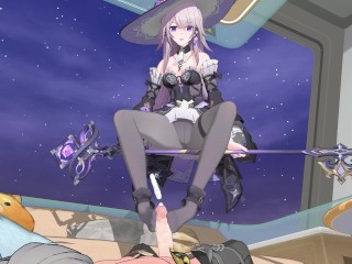 Honkai: Star Rail – The Herta Footjob & Missionary Sex | Intense Moans | 3D Hentai Animation