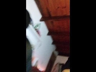 A curious straight man gets fucked by a shemale