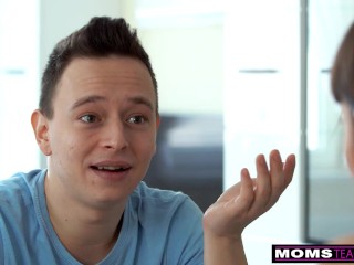 Lusty milf Alyssa Reece lets virgin stepson practice pounding her pussy before his date