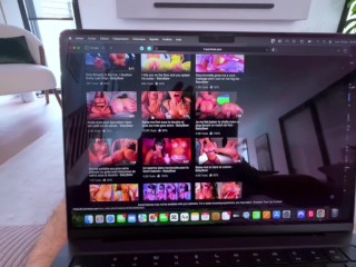 My roommate fucks me hard and cum all over my body to warm me up - BabyBeer