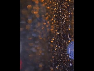 ち◯ぽ丸見えのスケスケ下着の上から電マ押し当てたら潮ダラダラの足ガクガクで小鹿状態