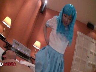 Naughty Maki Horiguchi in Cosplay Gives Blowjob and Teases With Toys