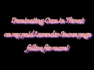 Knee High Boots Dominatrix in Glasses Gets Facefuck of a Lifetime! Insane Throbbing Cum in Throat!