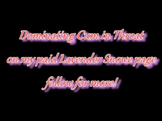 Knee High Boots Dominatrix in Glasses Gets Facefuck of a Lifetime! Insane Throbbing Cum in Throat!